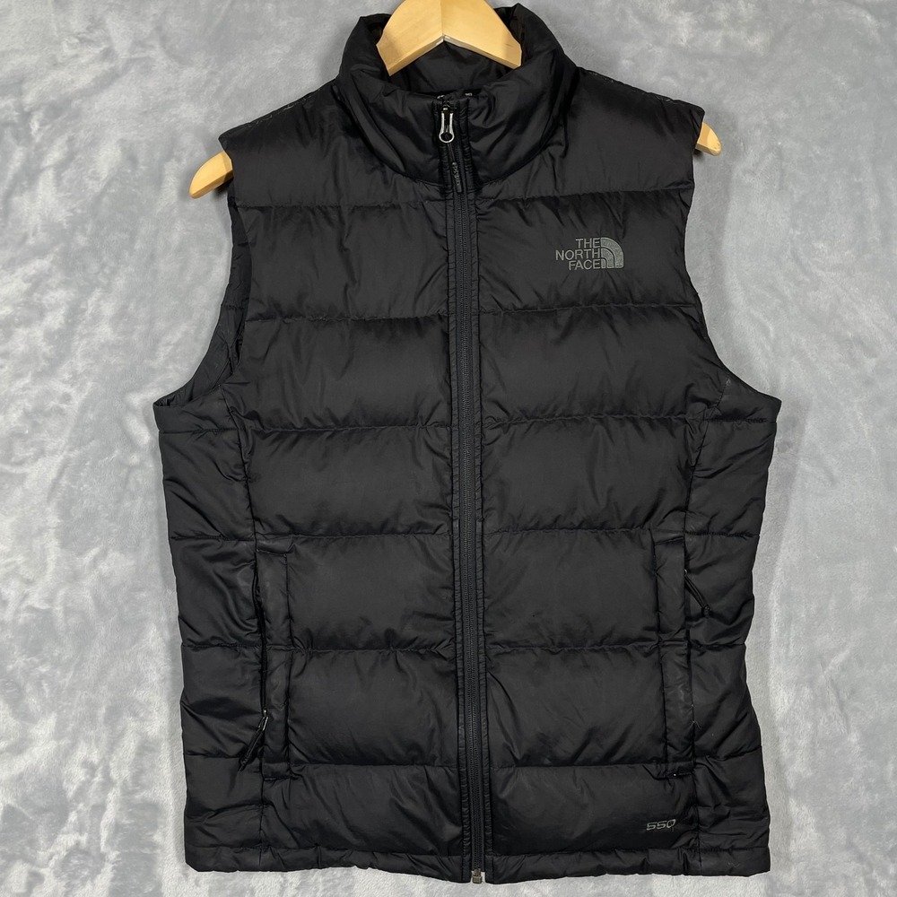 The North Face Mens Aconcagua 2 550 Down Puffer Vest Black NF0A3CR5 Size Small